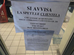 Lotto di Miele ritirato dai supermercati: “Contiene antibiotici”!